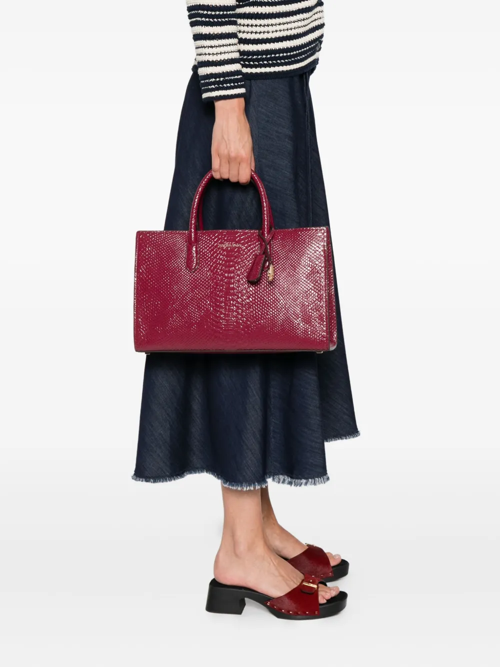 Michael Kors Scarlett leren shopper Roze
