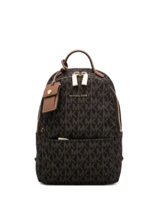 fossil monogram mini backpack Fossil Megan Womens Backpack Black Pebbled Leather Adjustable Shoulder  Strap Bag