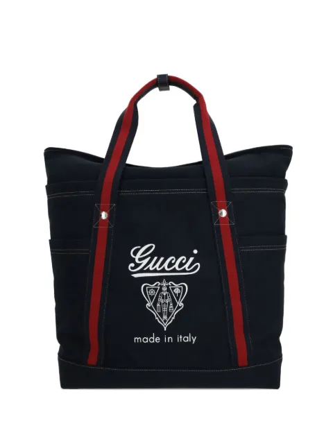 Gucci crest-print tote bag