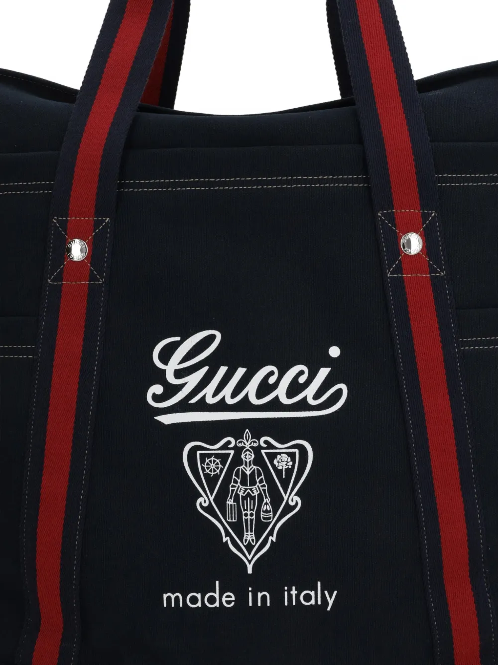 Gucci Shopper met wapenschildprint Blauw