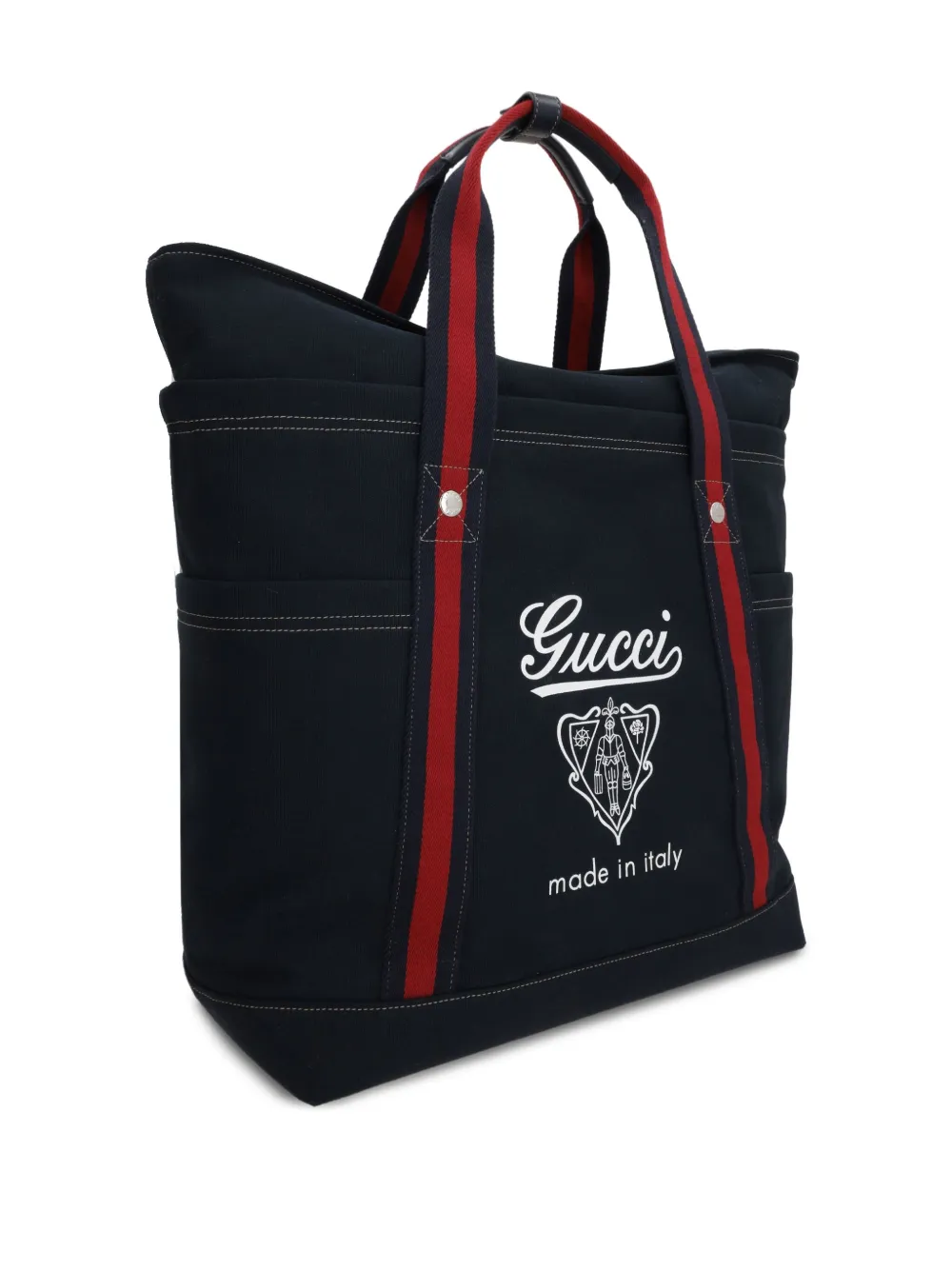 Gucci Shopper met wapenschildprint Blauw