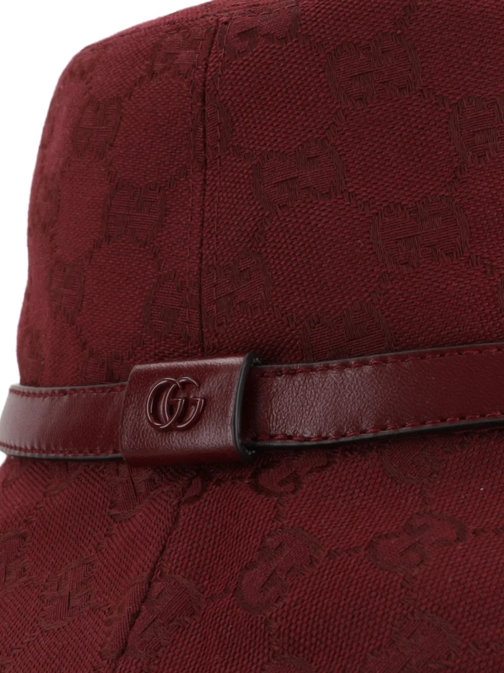 Gucci Gg-monogram Bucket Hat In Burgundy