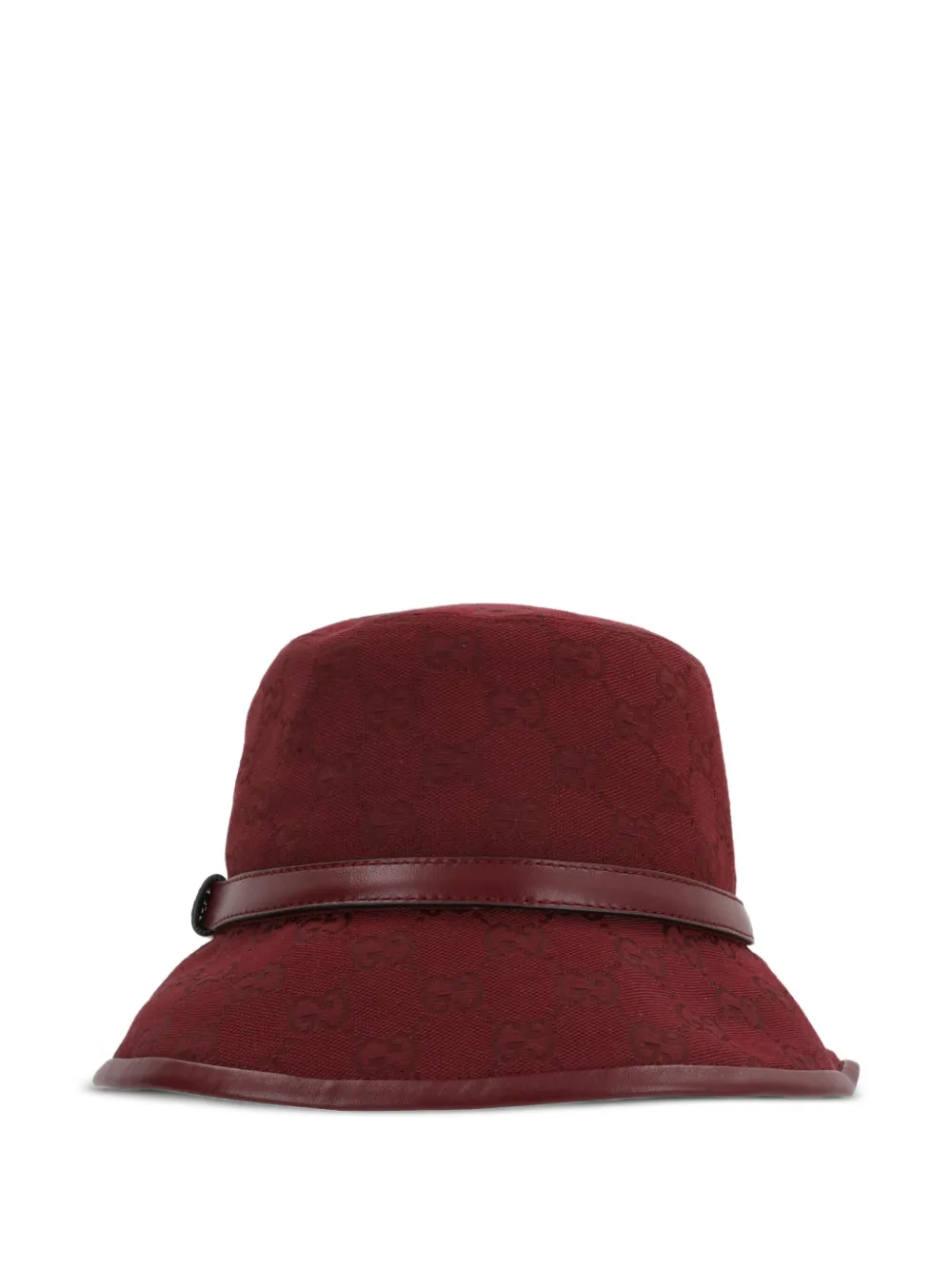 Gucci Gg-monogram Bucket Hat In Burgundy