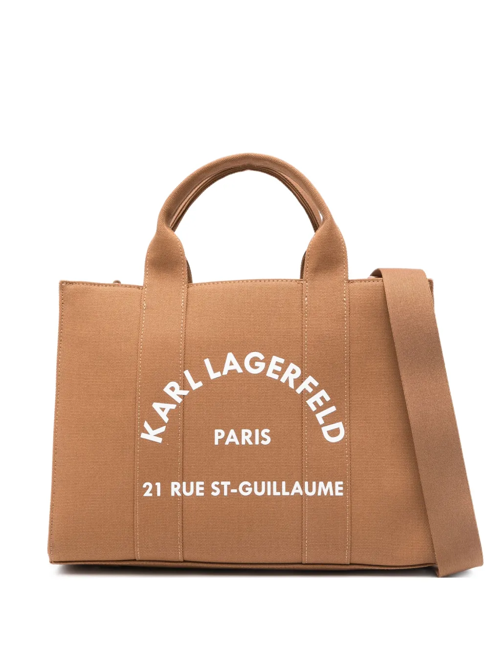 Karl Lagerfeld logo-printed tote bag Bruin