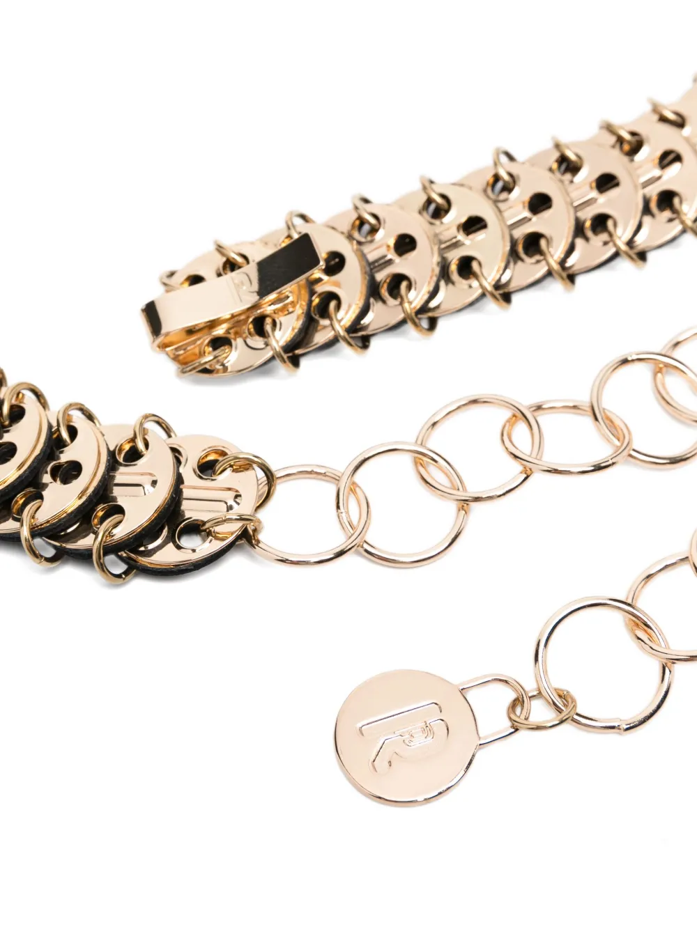 Rabanne Riem met schakels Goud