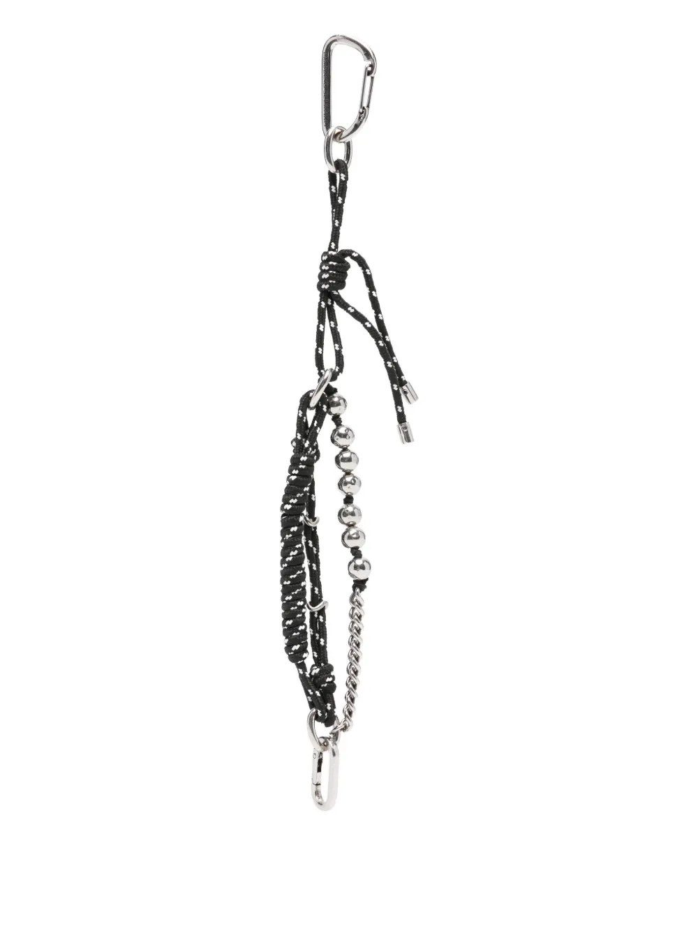 Ermanno Scervino rope-chain keyring Zwart