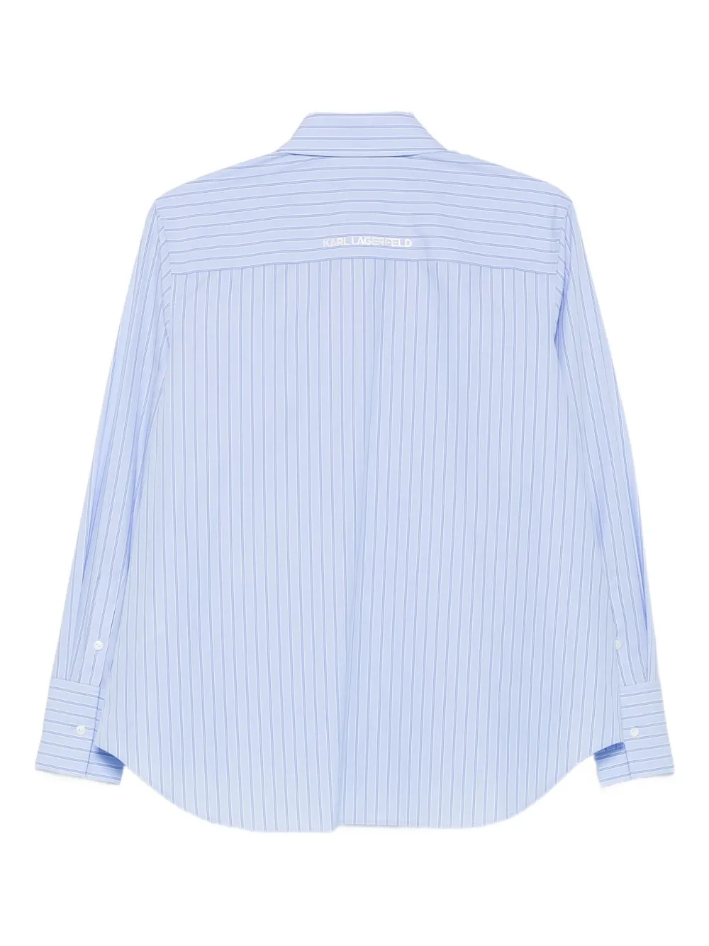 Karl Lagerfeld Ikon Choupette striped shirt Blauw