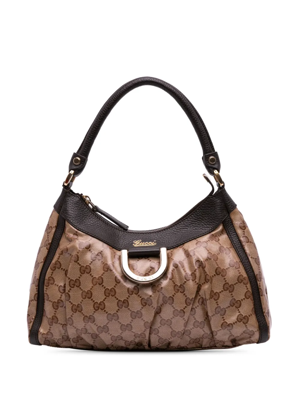 Gucci Pre-Owned 2016-2025 GG Crystal Abbey D Ring shoulder bag | Brown | Image 1