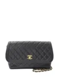 CHANEL Pre-Owned 1989-1991 Medium CC Quilted Lambskin Single Flap shoulder bag - Black