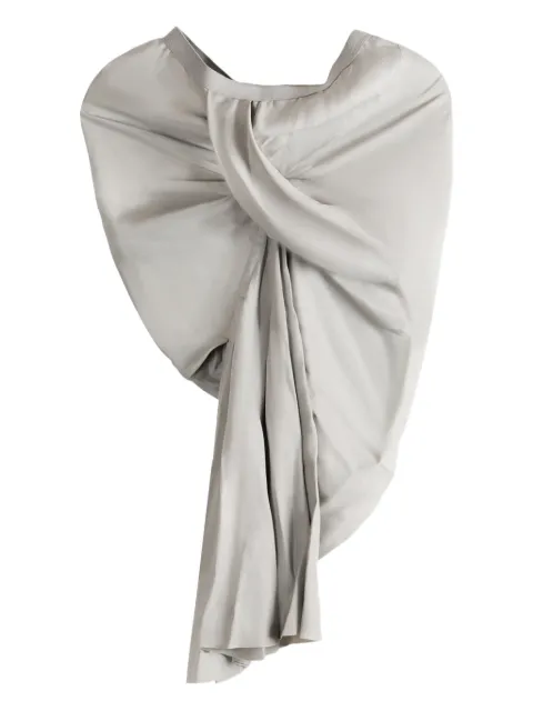 Rick Owens draped twisted skirt