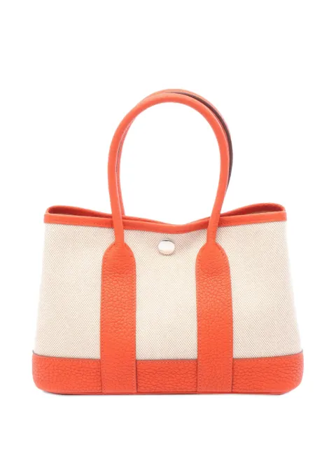 Hermès Pre-Owned 2025 Toile and Negonda Garden Party 23 tote bag