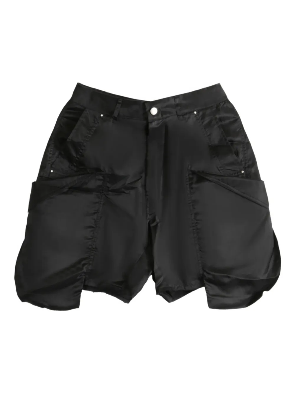 Rick Owens cargo pocket satin shorts | ブラック | Image 1