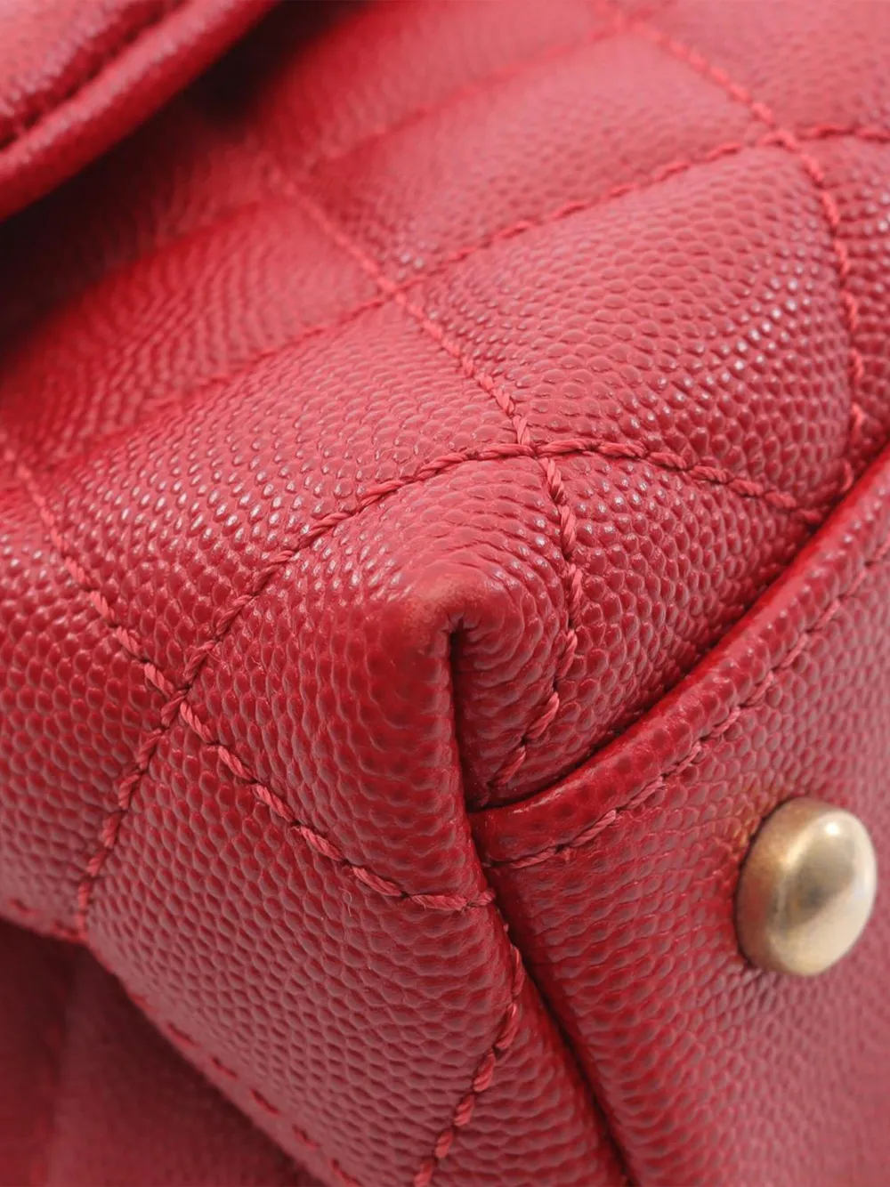 CHANEL Pre-Owned 2018 Mini Caviar Coco Top Handle Bag satchel | Pre-Owned | Image 2