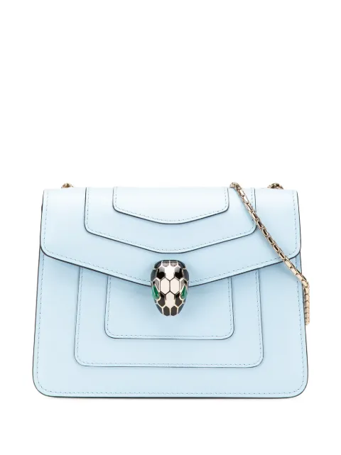 Bvlgari Pre-Owned 2021-2025 Small Leather Square Serpenti Forever Chain crossbody bag