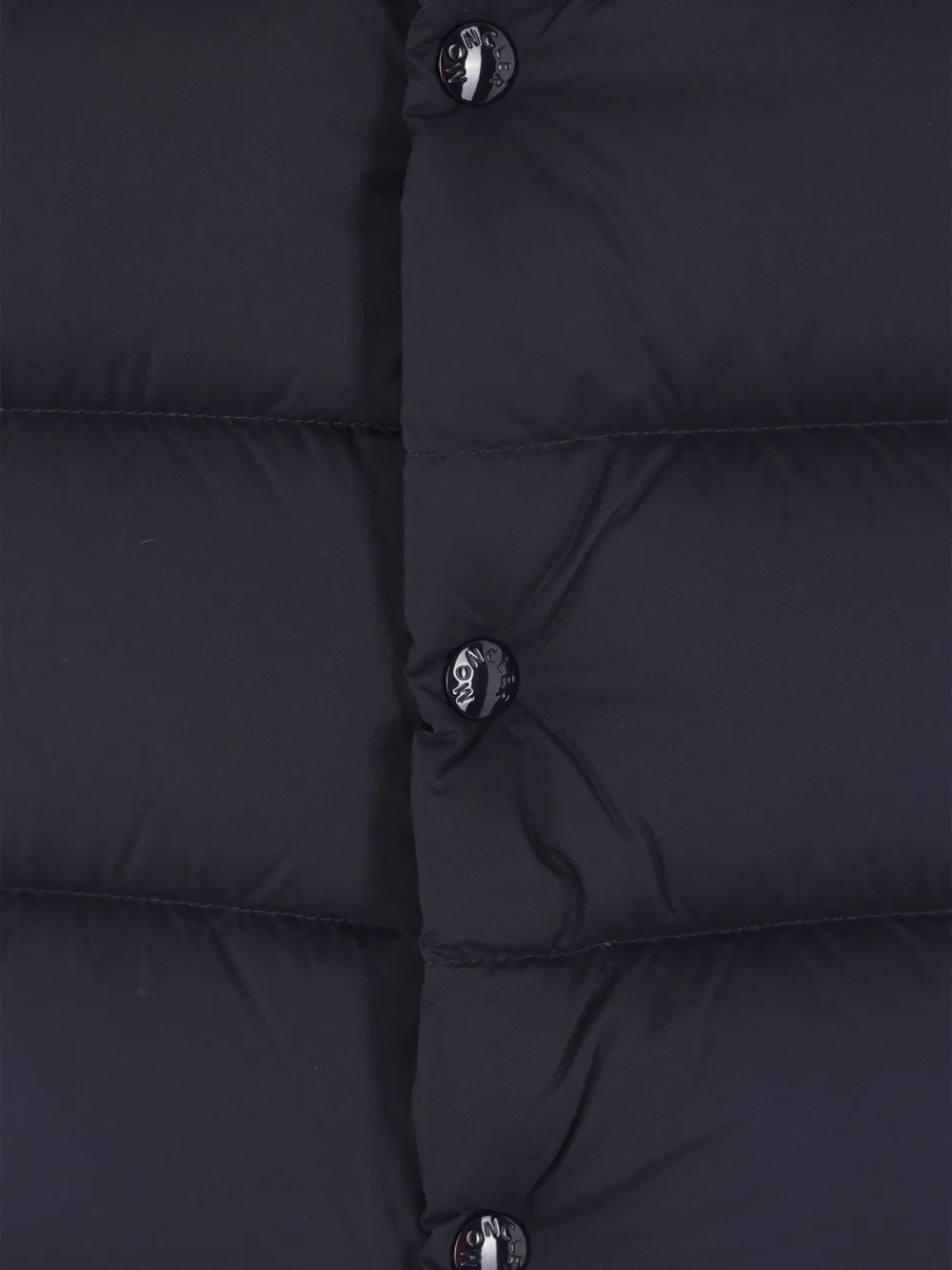 Moncler Gewatteerde bodywarmer met knoopsluiting Blauw