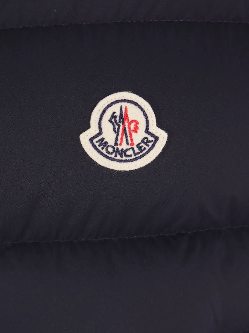 Moncler Gewatteerde bodywarmer met knoopsluiting Blauw