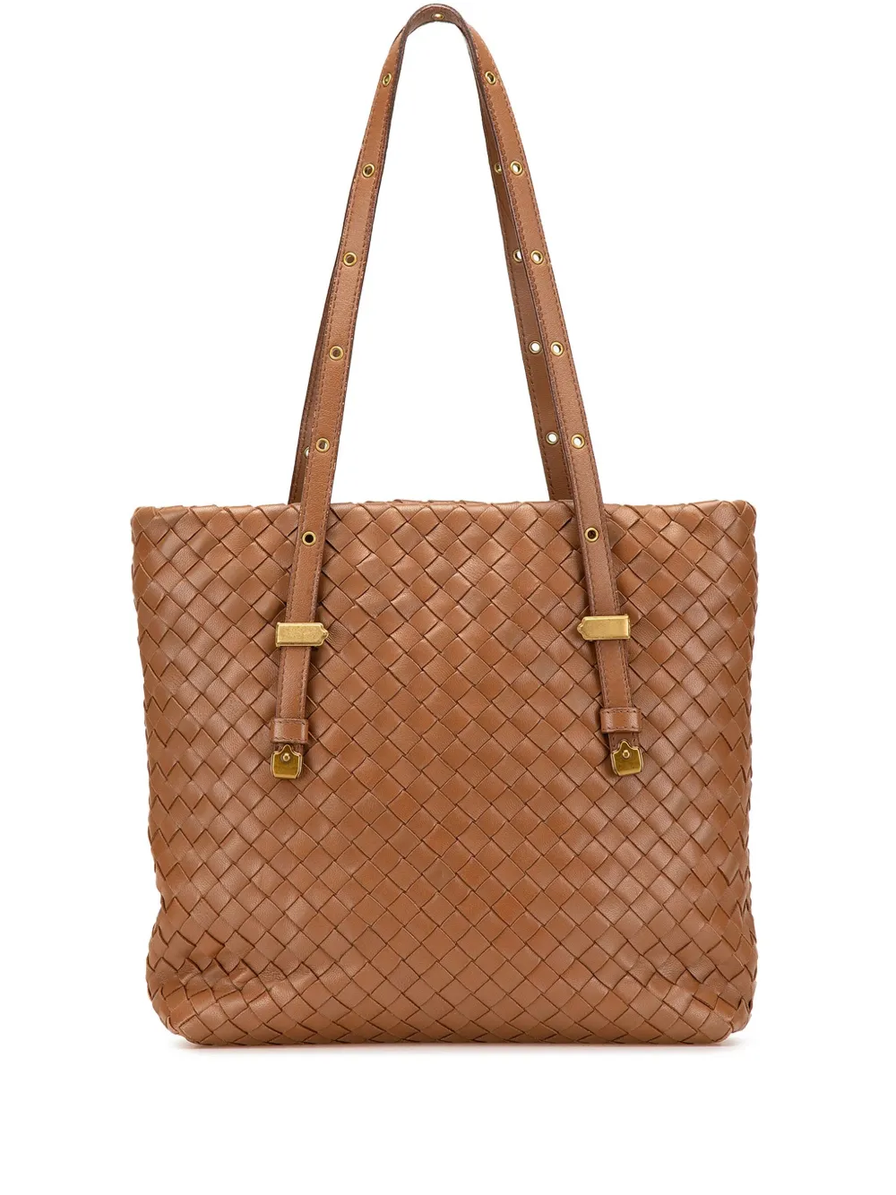 Pre-owned Bottega Veneta 2007 Mini Nappa Intrecciato Shopper Tote Bag