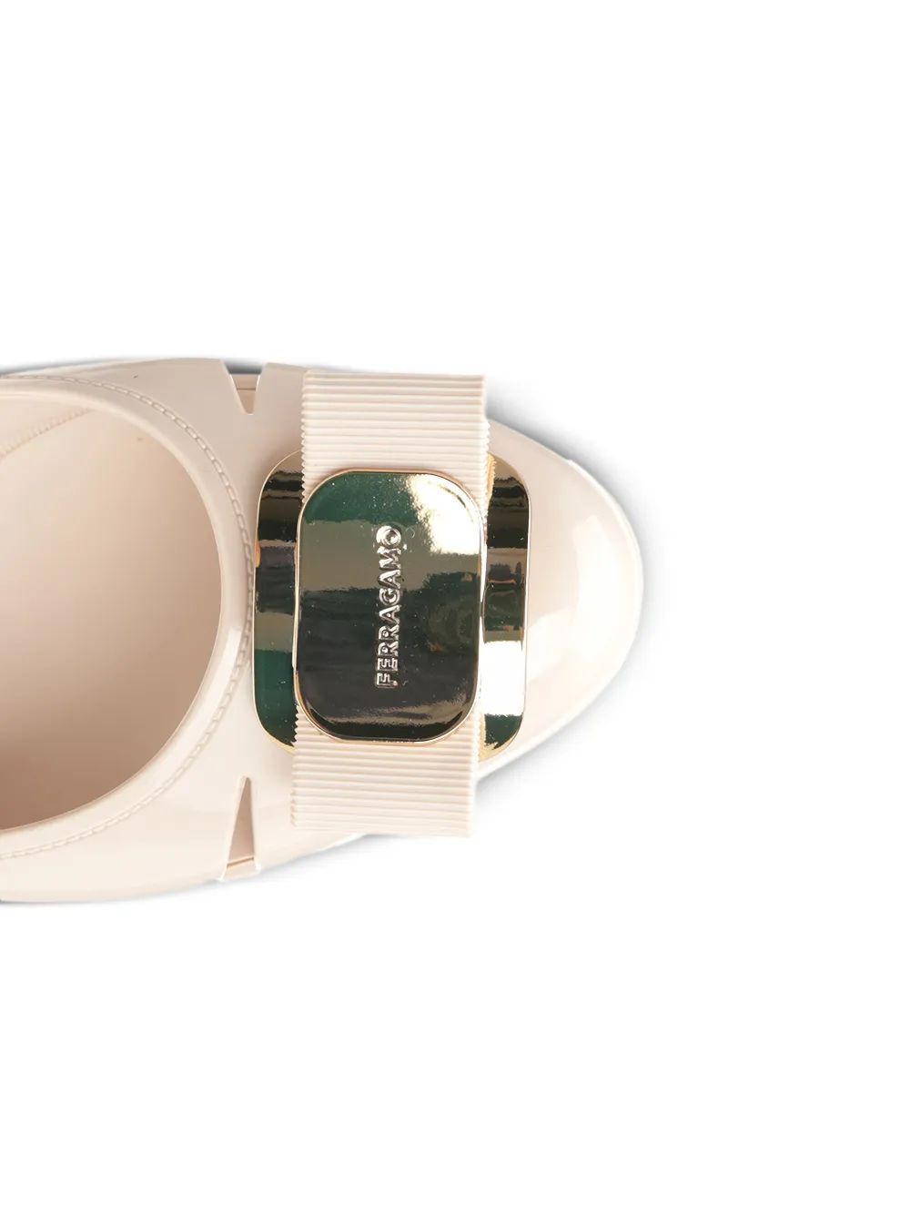 Ferragamo Vara pumps met strik en uitgesneden details Wit