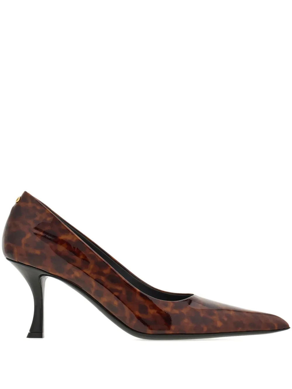 Ferragamo 70 mm pumps met schildpadschild-effect Bruin