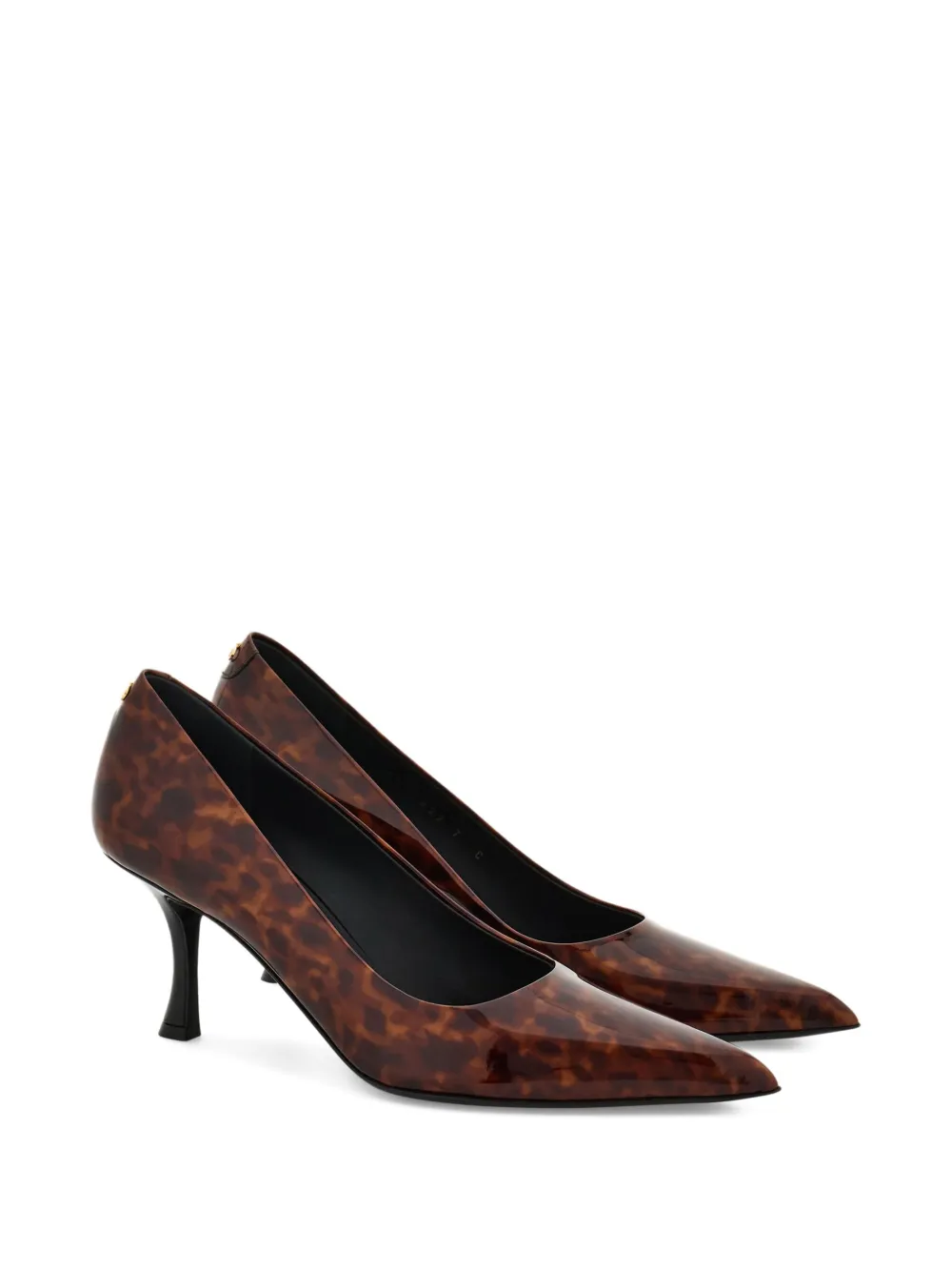 Ferragamo 70mm tortoiseshell pumps Brown