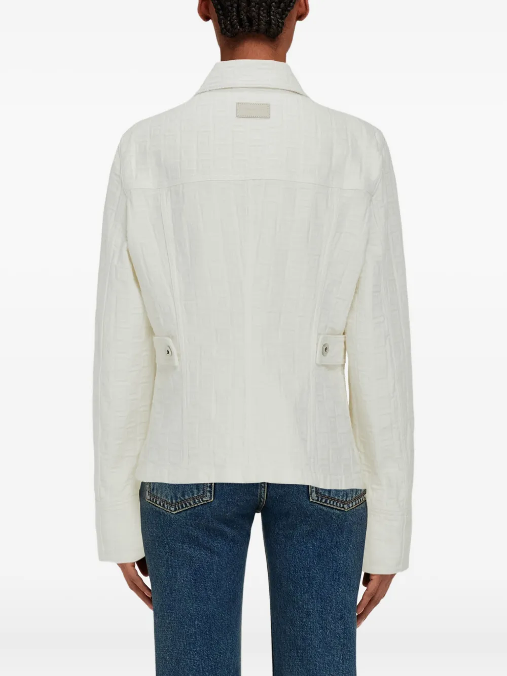 Ferragamo cotton trucker jacket Wit
