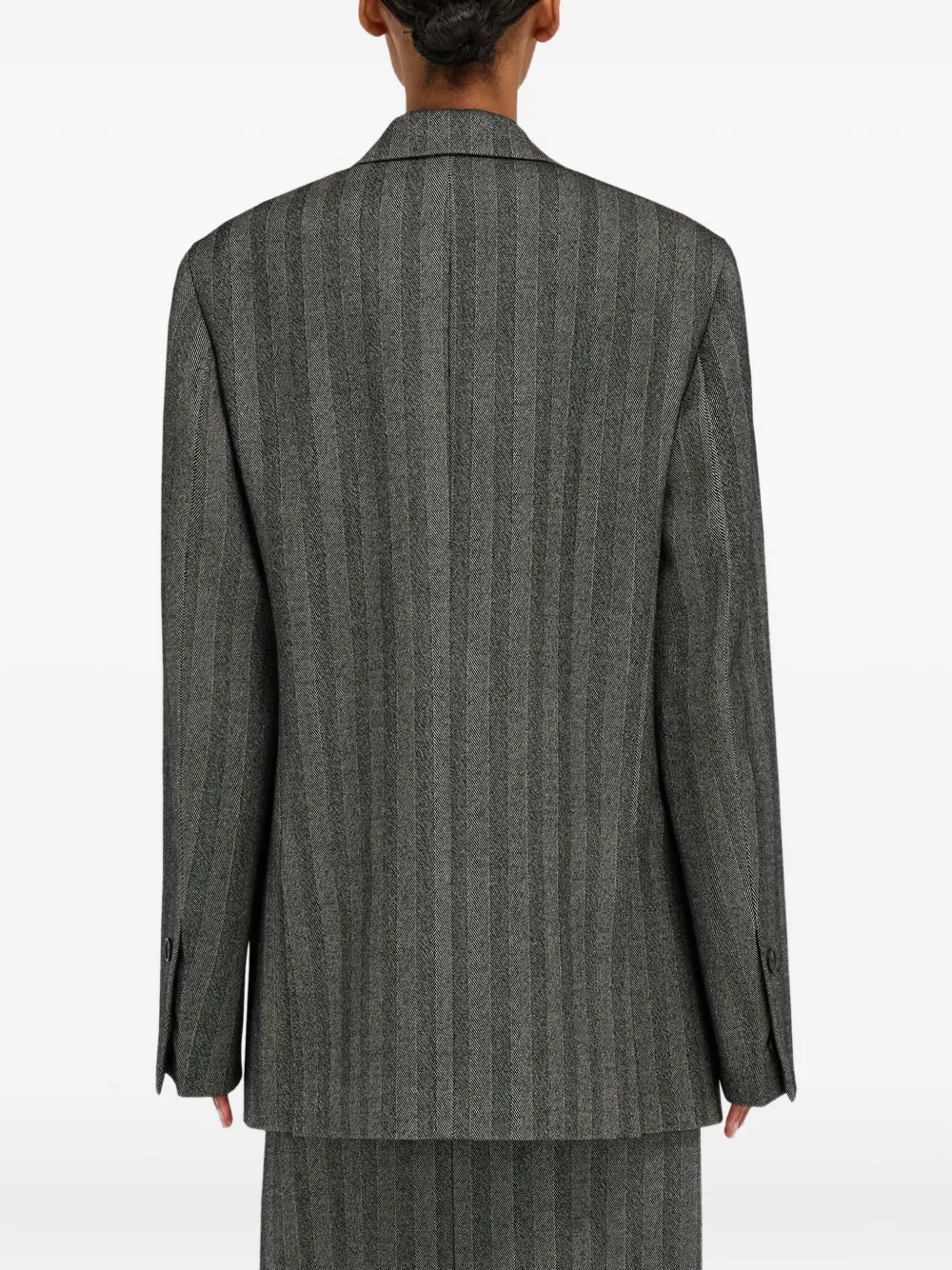 Ferragamo Jas met dubbele rij knopen Zwart