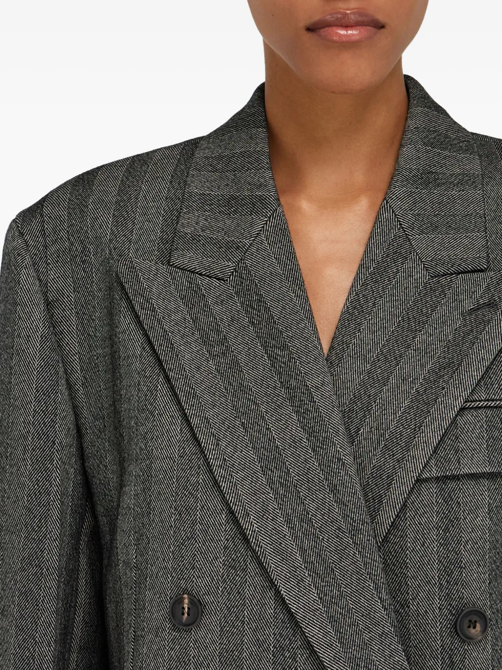Ferragamo Jas met dubbele rij knopen Zwart