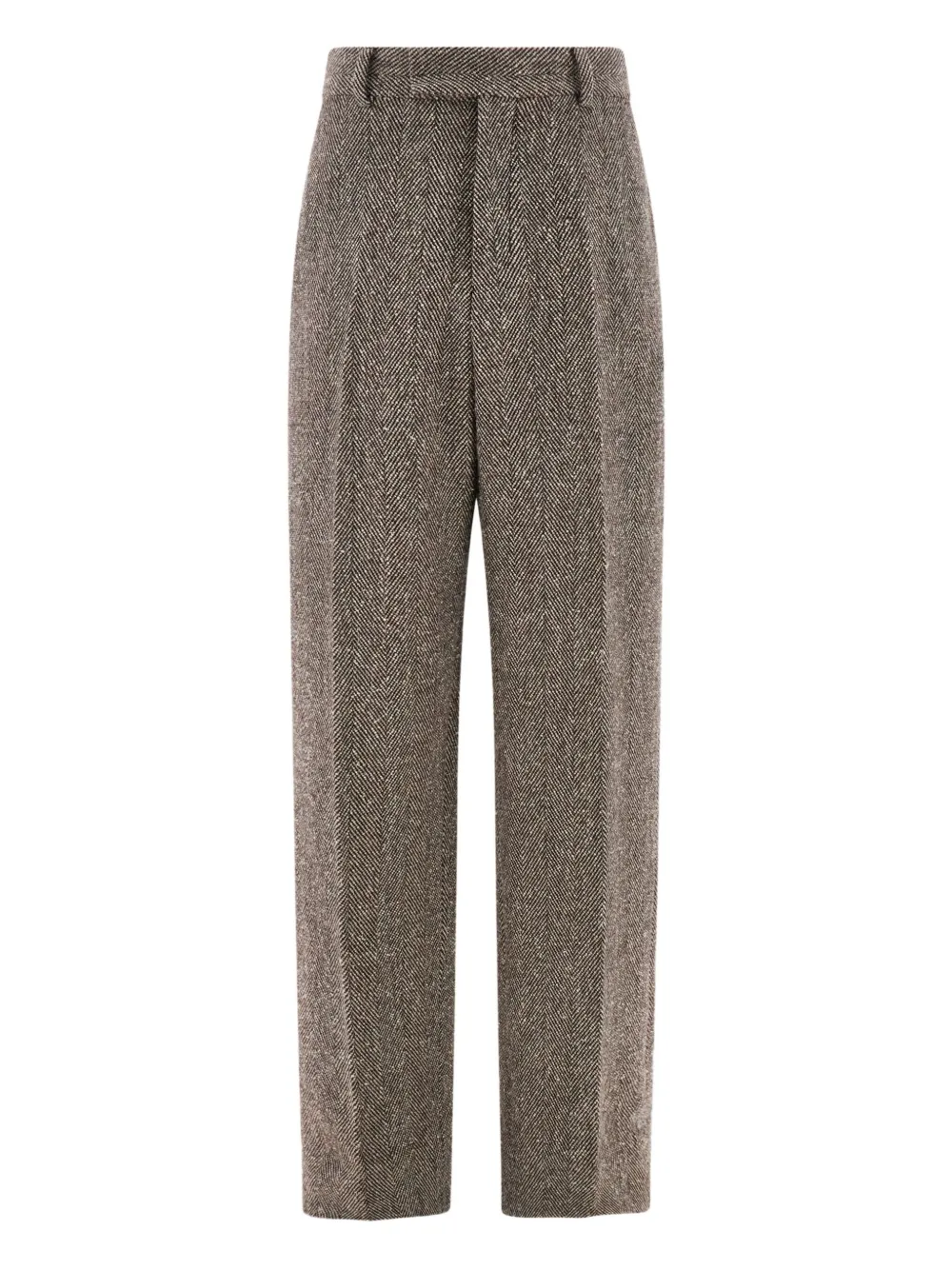 Ferragamo chevron wool trousers | Brown | Image 1