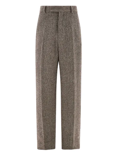 Ferragamo chevron wool trousers