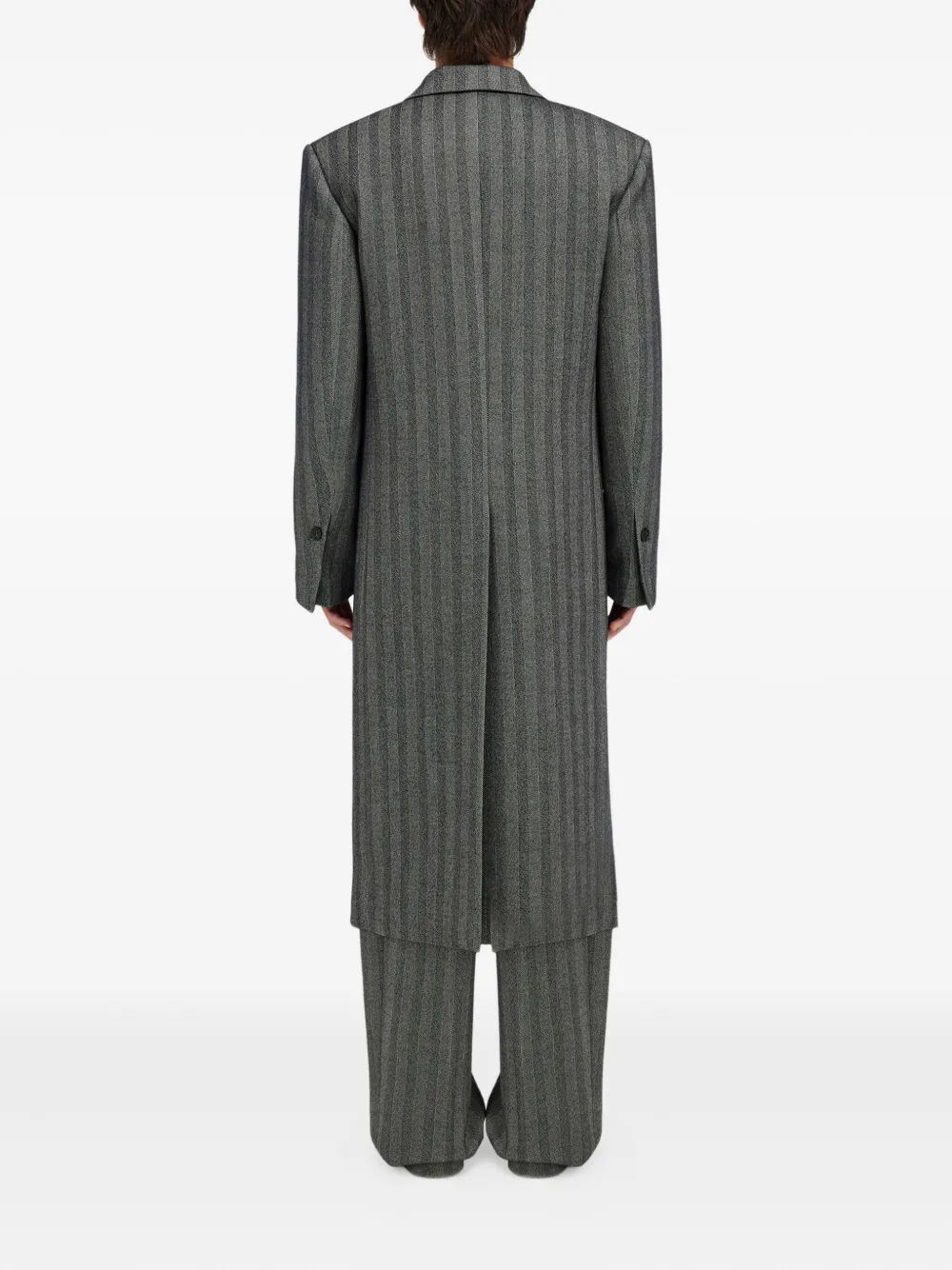 Ferragamo Jas met dubbele rij knopen Grijs