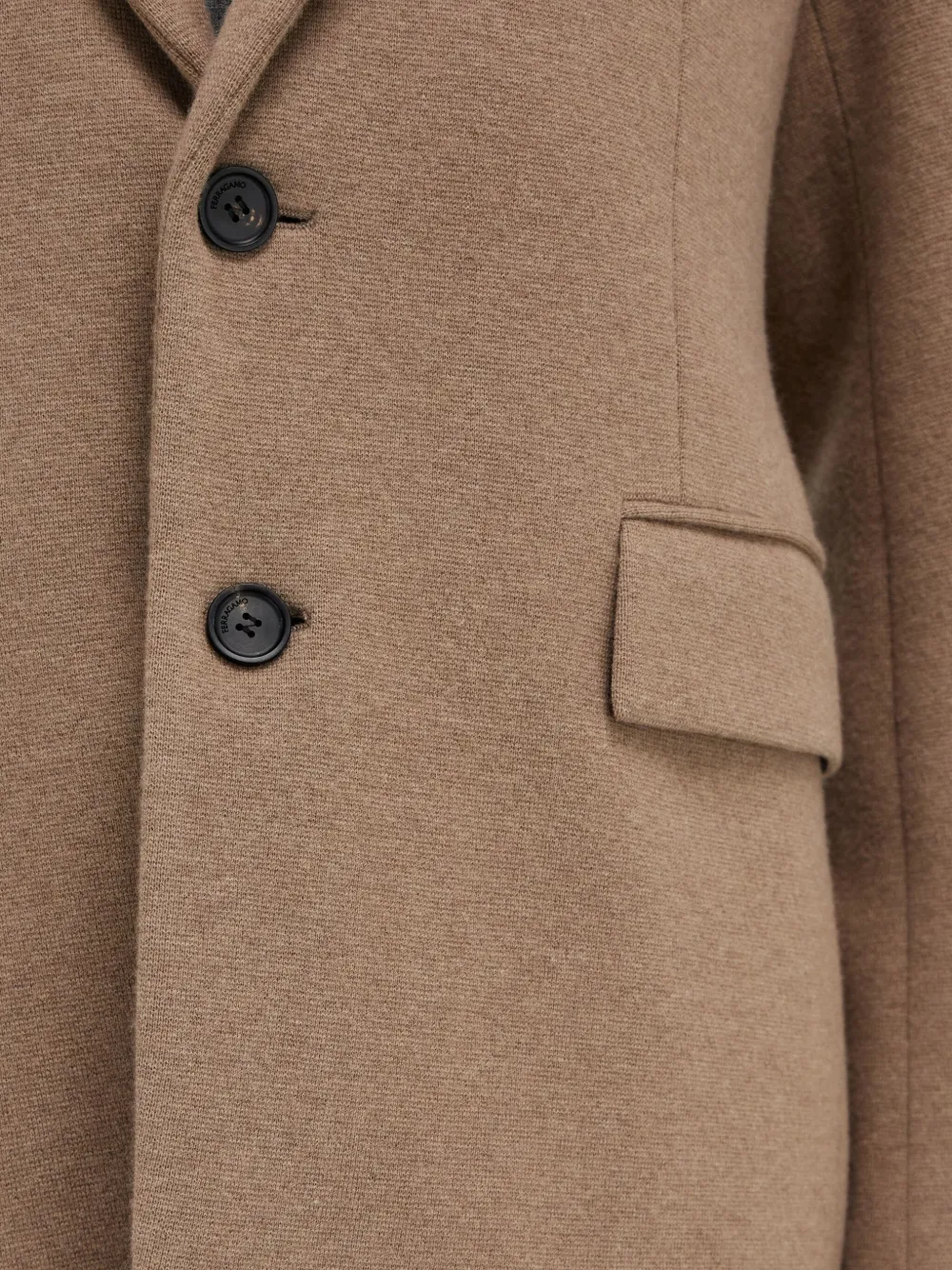 Ferragamo Single-breasted Flap-pocket Blazer In Neutral