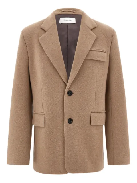 Ferragamo single-breasted flap-pocket blazer