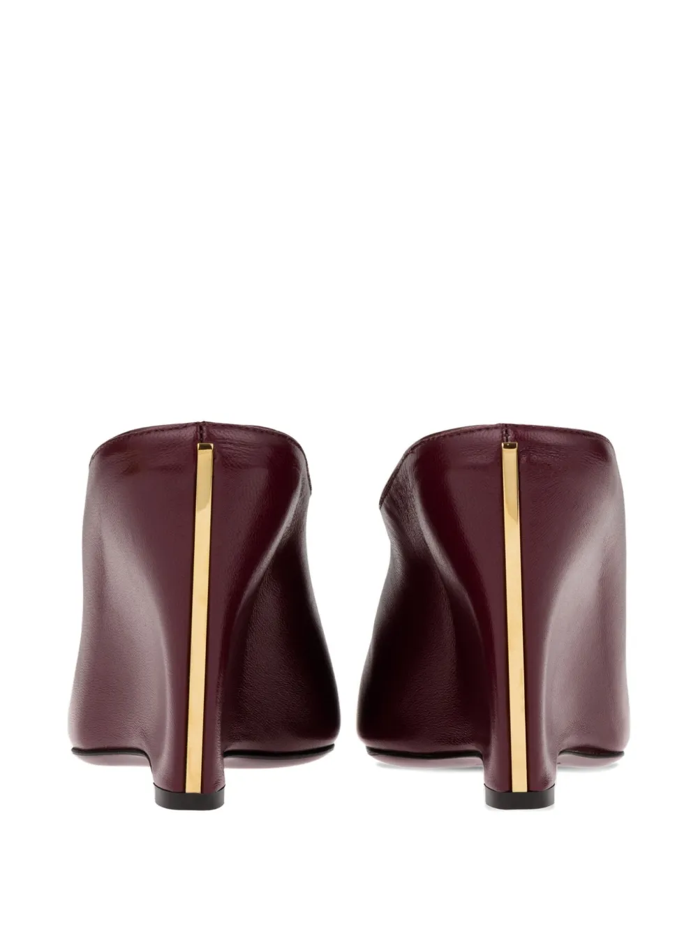 Ferragamo 90mm peep-toe leather sandals Purple