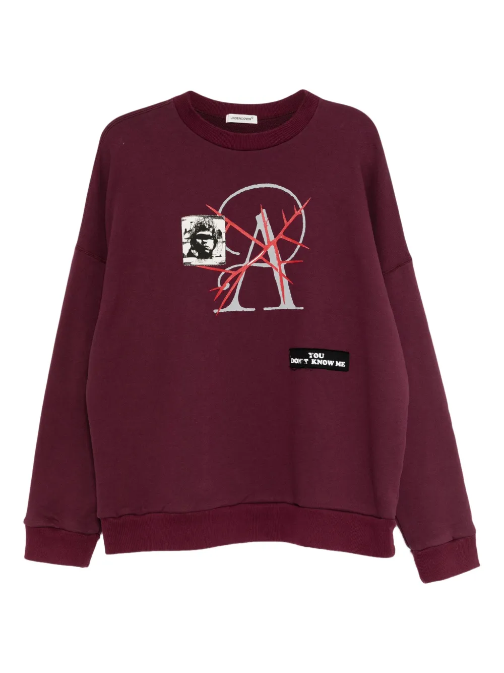 Undercover Sweater met print Rood
