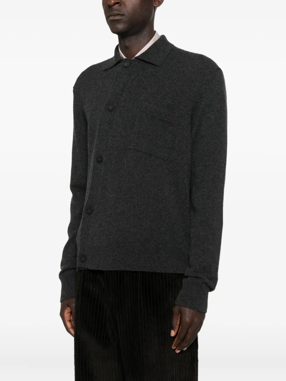 Jacquemus Button Cardigan In Gray
