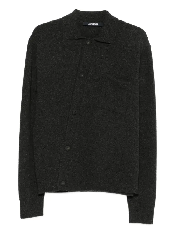 Jacquemus Button Cardigan in Grey