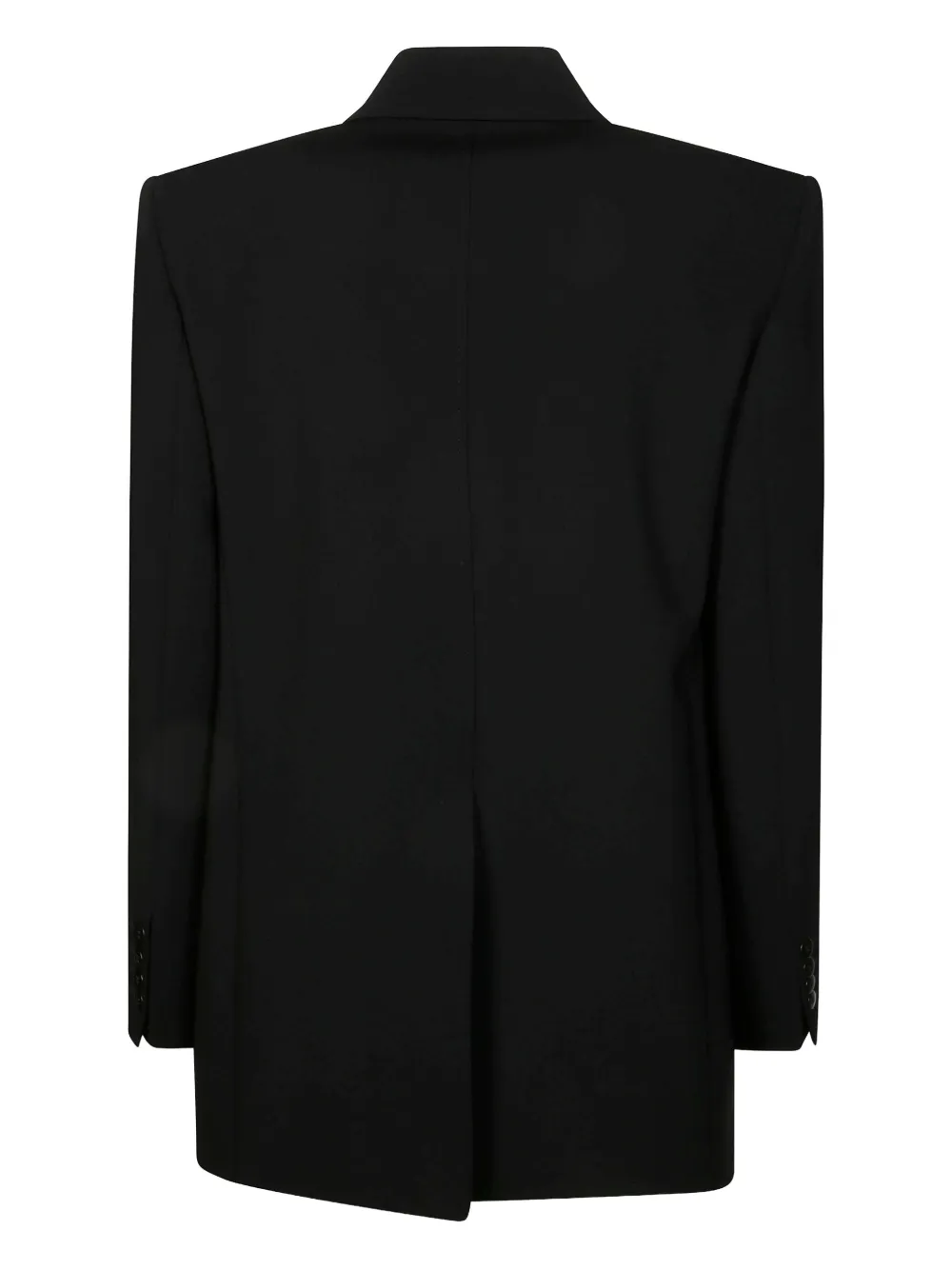 Max Mara Blazer met enkele rij knopen Zwart