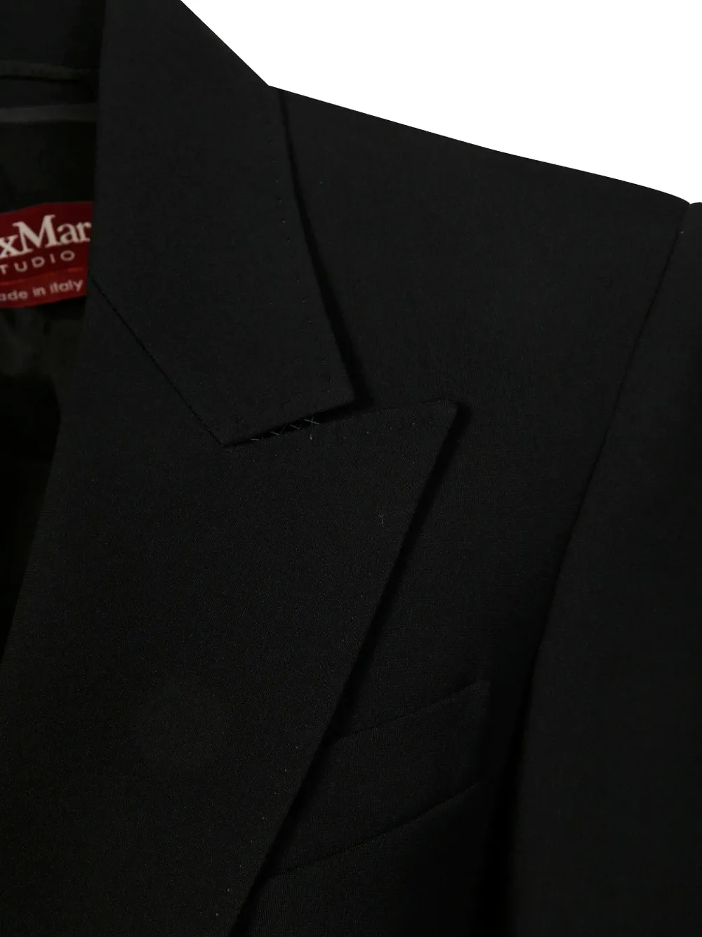 Max Mara Blazer met enkele rij knopen Zwart