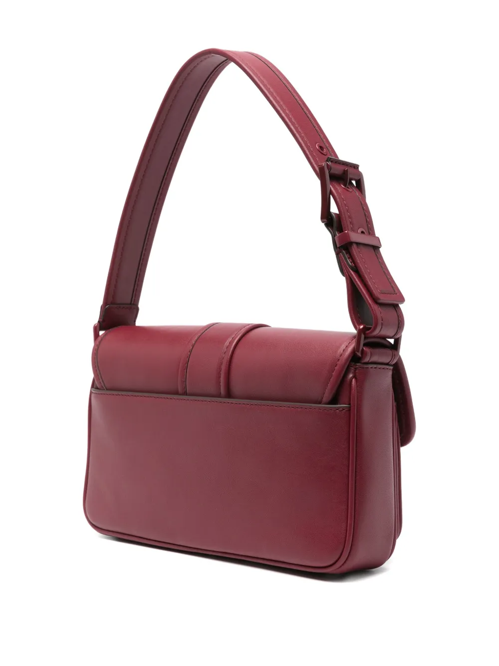 Michael Kors Colby leren schoudertas met gespsluiting Rood