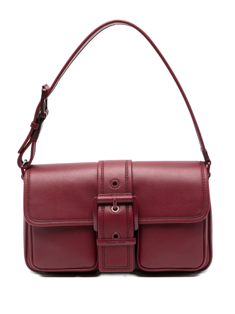 Michael Kors Colby buckle-fastening leather shoulder bag Rood