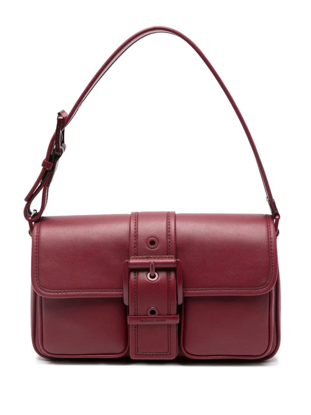 Michael Kors Colby leren schoudertas met gespsluiting Rood