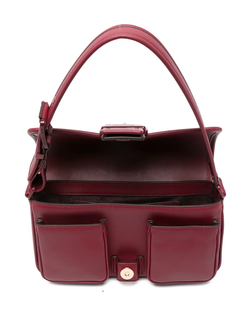 Michael Kors Colby leren schoudertas met gespsluiting Rood