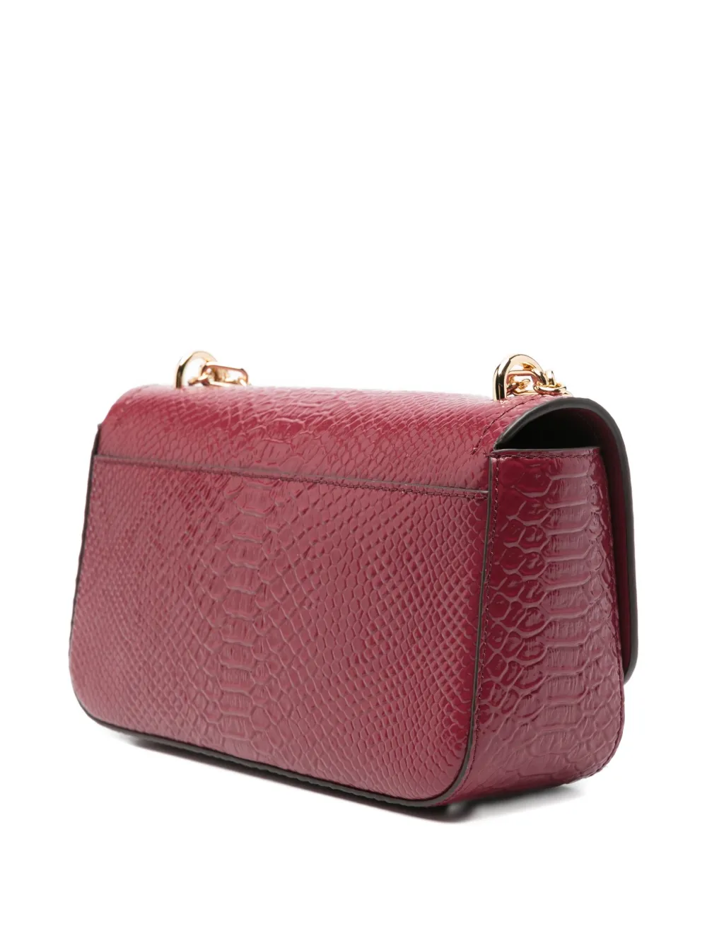 Michael Kors Grote Tribeca schoudertas met ketting Rood