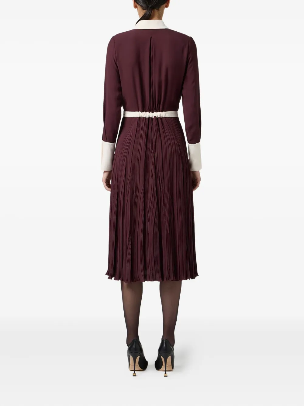 Elisabetta Franchi Jurk met contrasterende afwerking Rood