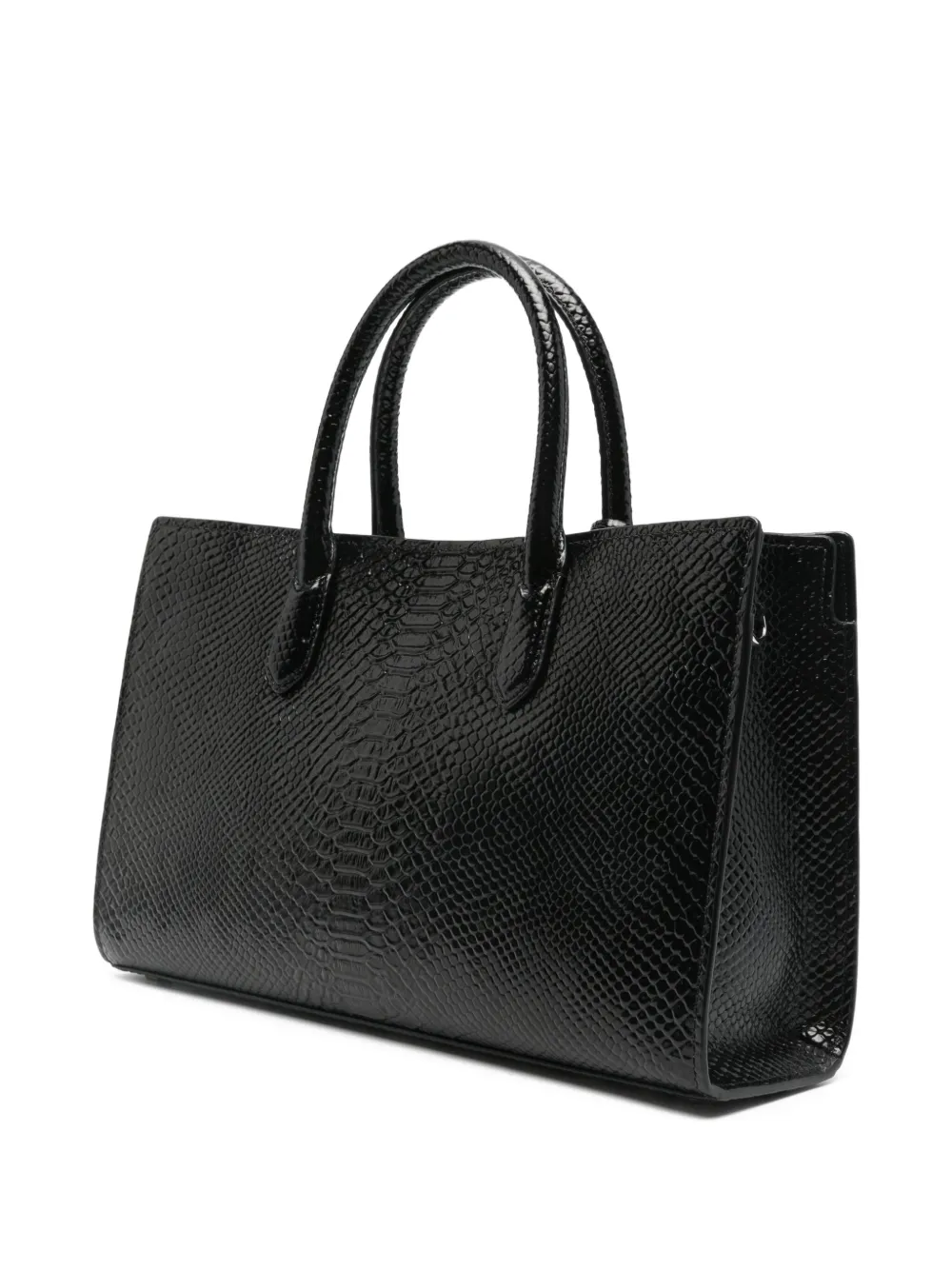 Michael Kors Scarlett shopper met slangen-effect Zwart