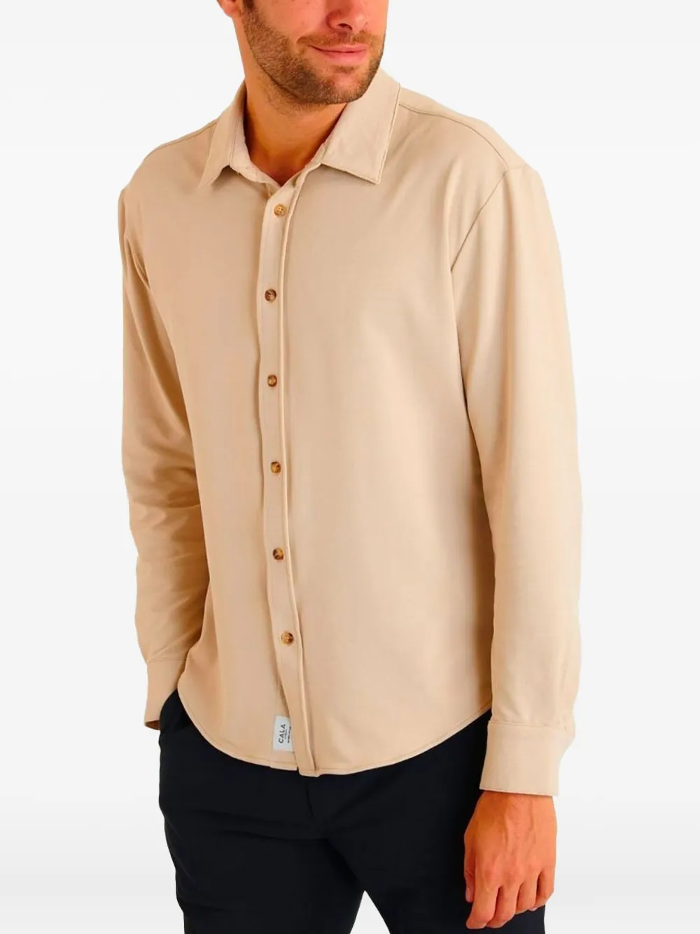 CALA 1789 long-sleeve button-fastening shirt | Neutrals | Image 1