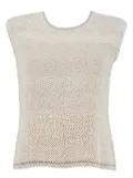 Nadini 2024 pre-owned pearl-embellishment top - Neutrals
