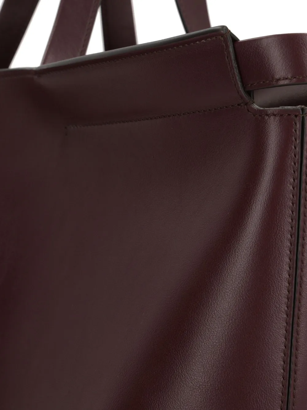 Tod's medium Di Folio double-handle calfskin tote bag Bruin
