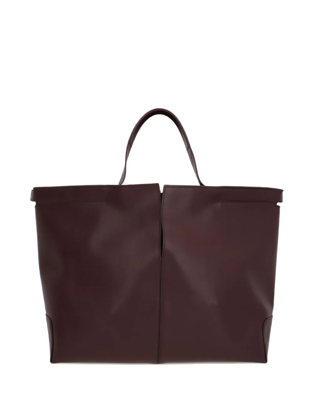Tod's medium Di Folio double-handle calfskin tote bag Bruin