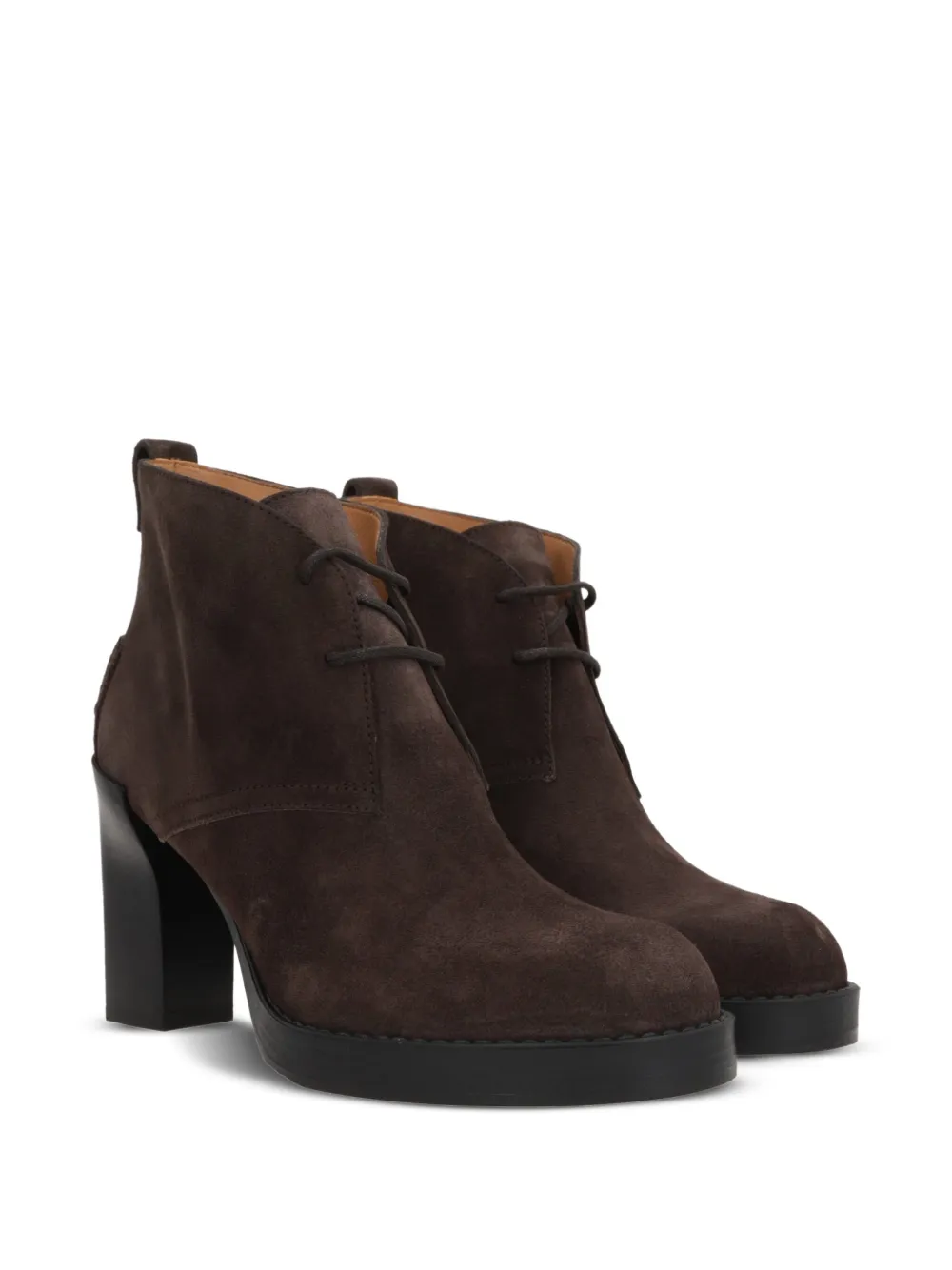 Tod's 80mm Chukkah lace-up boots Brown